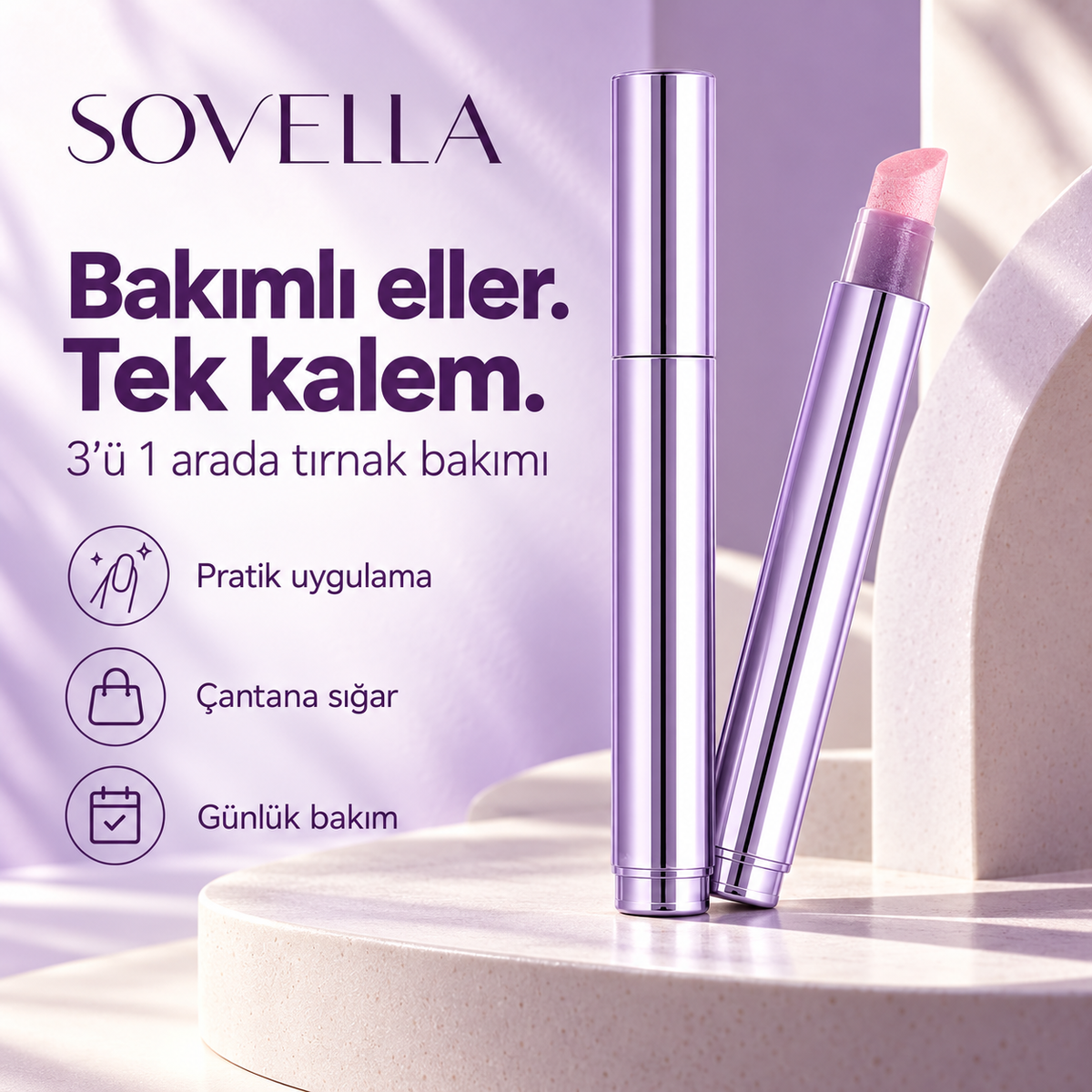 3'ü 1 Arada Tırnak Bakım Kalemi